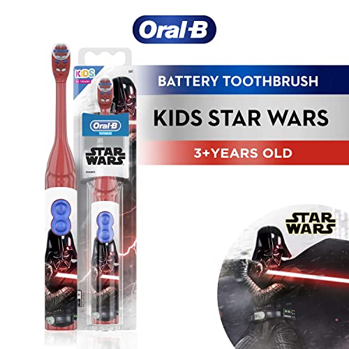 Oral-B Kids Electric Toothbrush, Christmas Gifts For Kids, 1 Toothbrush Head, Battery Powered, Extra Soft Bristles For Gentle Cleaning, For Ages 3+